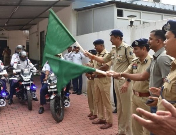रायपुर ट्रैफिक पुलिस को मिली 10 नई हाई-स्पीड बाइक, जाम की सूचना मिलते ही पहुंचेगी QRT