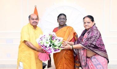राष्ट्रपति द्रौपदी मुर्मू को नुआखाई पर्व में शामिल होने का सादर आमंत्रण, विधायक पुरंदर मिश्रा ने राष्ट्रपति भवन में की आत्मीय भेंट