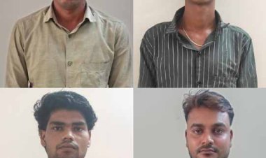 शेयर ट्रेडिंग के नाम पर 1.15 करोड़ की ठगी का खुलासा, गुजरात-महाराष्ट्र-एमपी से 4 आरोपी गिरफ्तार