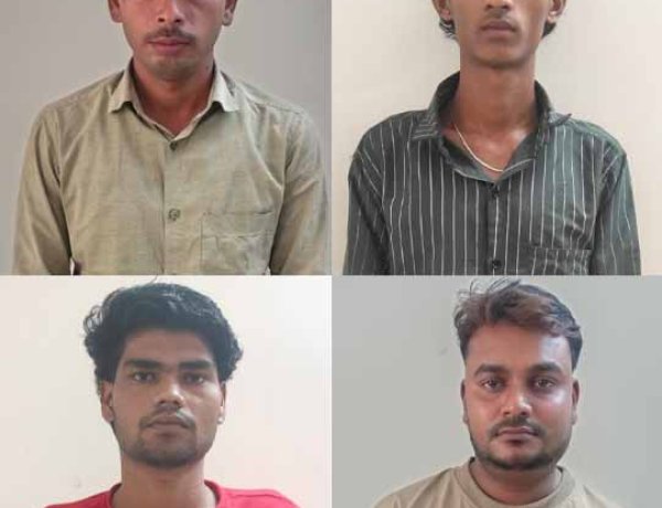 शेयर ट्रेडिंग के नाम पर 1.15 करोड़ की ठगी का खुलासा, गुजरात-महाराष्ट्र-एमपी से 4 आरोपी गिरफ्तार