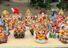 केंद्रीय जेल रायपुर में बंदियों ने मिट्टी से तैयार की 500 पर्यावरण-अनुकूल गणेश प्रतिमाएं