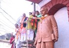 नशामुक्त समाज के संकल्प के साथ तीसरे दिन भी जारी रही विधायक पुरन्दर मिश्रा की जनजागरण पदयात्रा