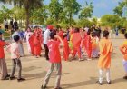 दिव्यरूपेण गरबा कन्या पूजन कन्या भोज का भव्य आयोजन किया प्रत्युषा फाउंडेशन ने